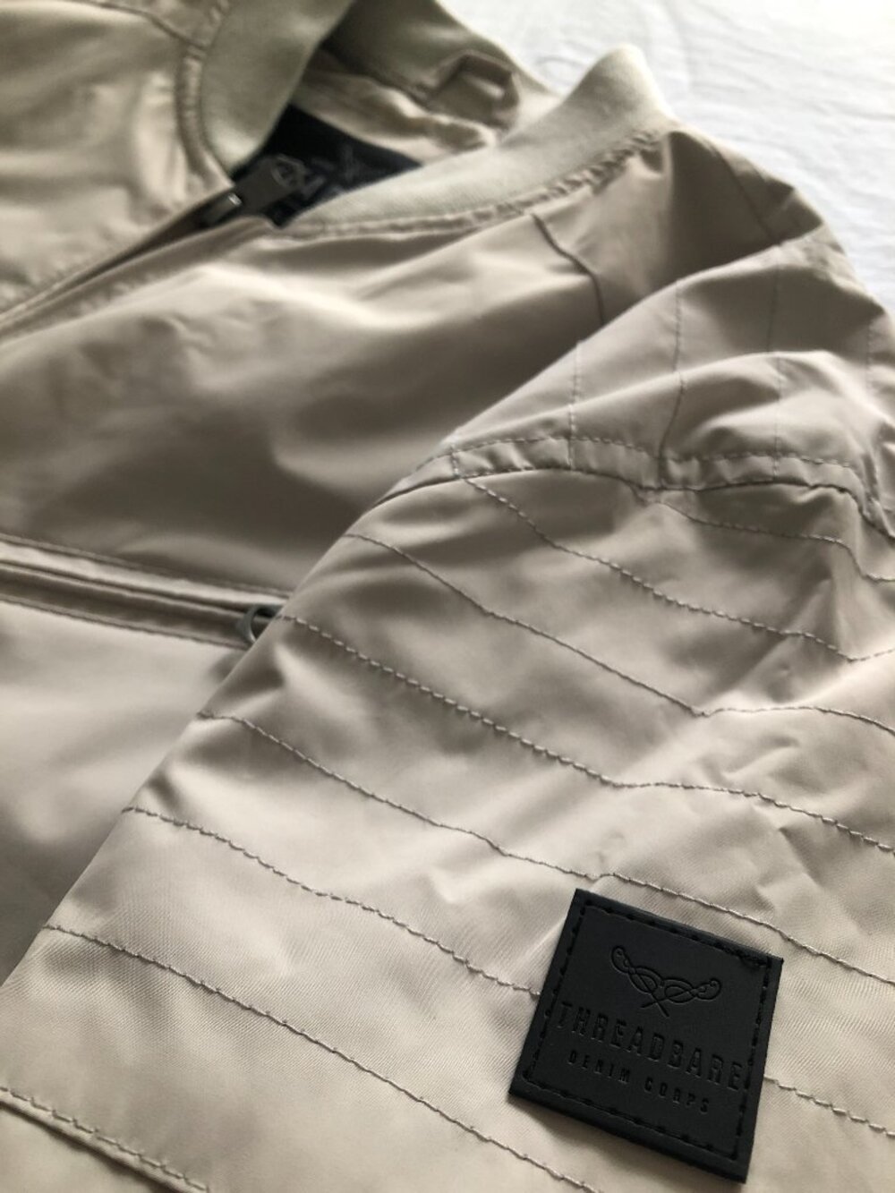 Threadbare beige bomber jacket - Picture 4 of 8